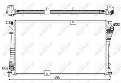NRF  53123 Radiateur, refroidissement du moteur