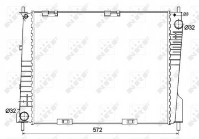 NRF  53125 Radiateur, refroidissement du moteur