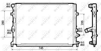 NRF Radiateur, refroidissement du moteur  53139