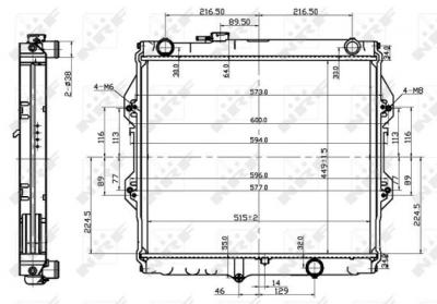 NRF Radiateur de refroidissement  53151 (X1)