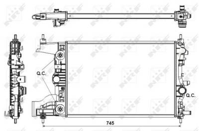 NRF  53153 Radiateur, refroidissement du moteur