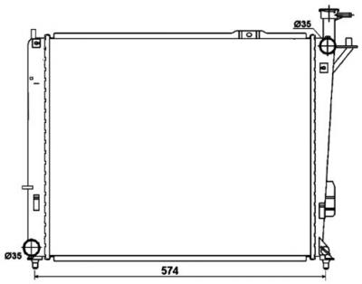 NRF Radiateur de refroidissement  53174 (X1)