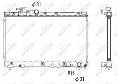 NRF  53273 Radiateur, refroidissement du moteur