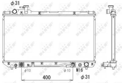 NRF  53288 Radiateur, refroidissement du moteur
