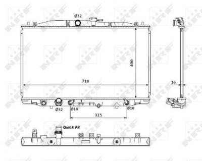 NRF  53393 Radiateur, refroidissement du moteur