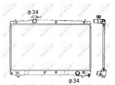 NRF  53401 Radiateur, refroidissement du moteur