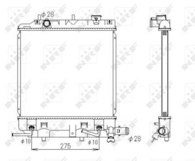 NRF  53434 Radiateur, refroidissement du moteur