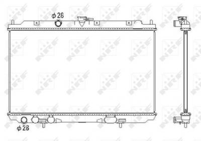 NRF  53435 Radiateur, refroidissement du moteur