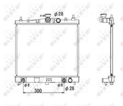 NRF  53535 Radiateur, refroidissement du moteur