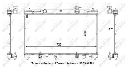 NRF  53587 Radiateur, refroidissement du moteur