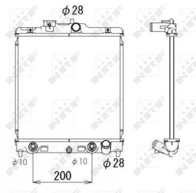 NRF  536355 Radiateur, refroidissement du moteur
