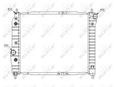 NRF  53638 Radiateur, refroidissement du moteur
