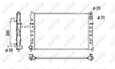 NRF  53684 Radiateur, refroidissement du moteur
