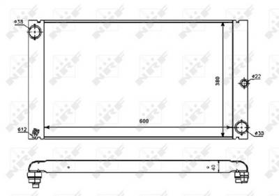 NRF  53725 Radiateur, refroidissement du moteur