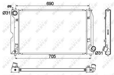 NRF  53765 Radiateur, refroidissement du moteur