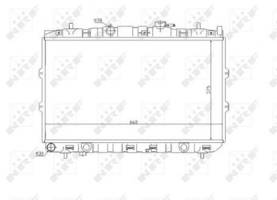 NRF  53819 Radiateur, refroidissement du moteur