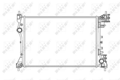 NRF  53834 Radiateur, refroidissement du moteur