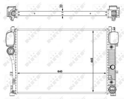 NRF  53839 Radiateur, refroidissement du moteur