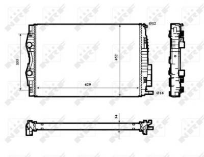 NRF  53843 Radiateur, refroidissement du moteur
