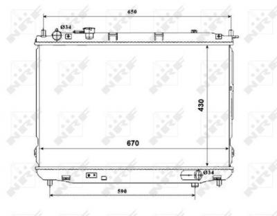 NRF  53847 Radiateur, refroidissement du moteur