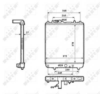 NRF  53862 Radiateur, refroidissement du moteur