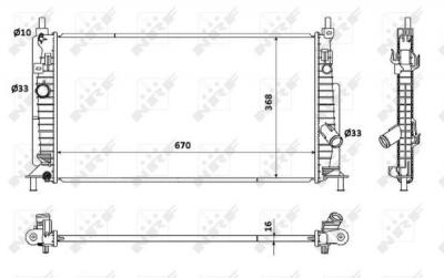 NRF  53905 Radiateur, refroidissement du moteur