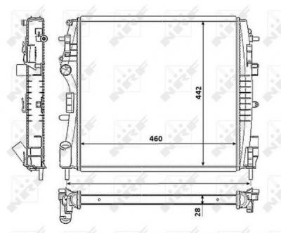 NRF  53938 Radiateur, refroidissement du moteur