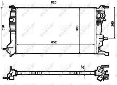 NRF 53964 Radiateur, refroidissement du moteur