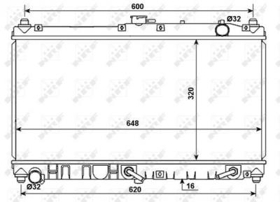 NRF  53977 Radiateur, refroidissement du moteur