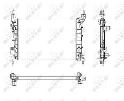 NRF  54504 Radiateur, refroidissement du moteur
