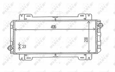 NRF  54613 Radiateur, refroidissement du moteur