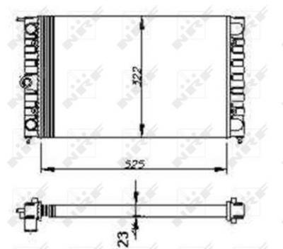 NRF  54694 Radiateur, refroidissement du moteur