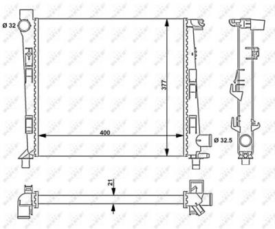 NRF  54717 Radiateur, refroidissement du moteur
