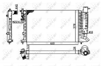 NRF  58092 Radiateur, refroidissement du moteur