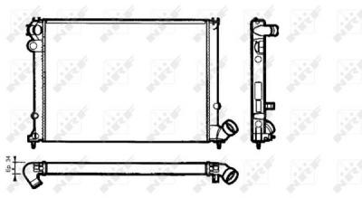 NRF  58076 Radiateur, refroidissement du moteur