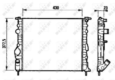 NRF  58192 Radiateur, refroidissement du moteur
