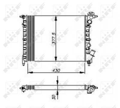 NRF  58207 Radiateur, refroidissement du moteur