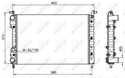NRF  58221 Radiateur, refroidissement du moteur