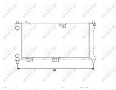 NRF  58225 Radiateur, refroidissement du moteur