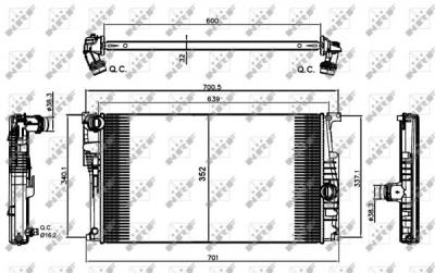 NRF  58411&nbsp;Ventilateur, refroidissement moteur