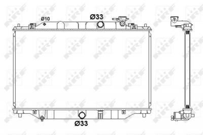 NRF Radiateur de refroidissement  58416 (X1)