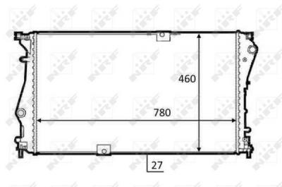 NRF Radiateur de refroidissement  58498 (X1)
