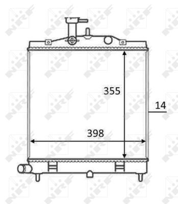 NRF Radiateur de refroidissement  58528 (X1)