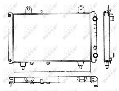 NRF  58749 Radiateur, refroidissement du moteur