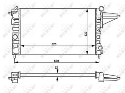 NRF  58775 Radiateur, refroidissement du moteur