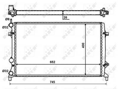NRF Radiateur de refroidissement  59057 (X1)
