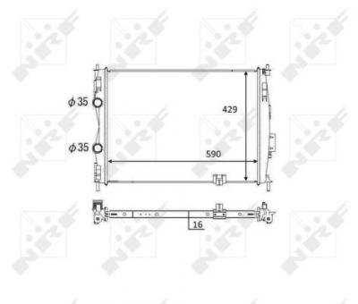NRF Radiateur de refroidissement  59061 (X1)
