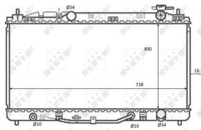 Radiateur de refroidissement NRF 59079 (X1)