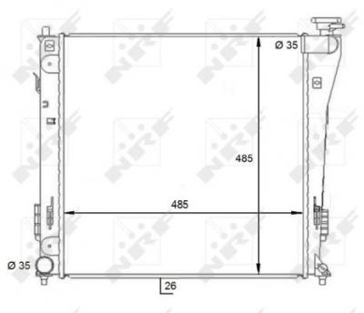 NRF Radiateur de refroidissement  59086 (X1)