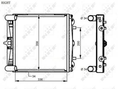 NRF Radiateur de refroidissement  59131 (X1)